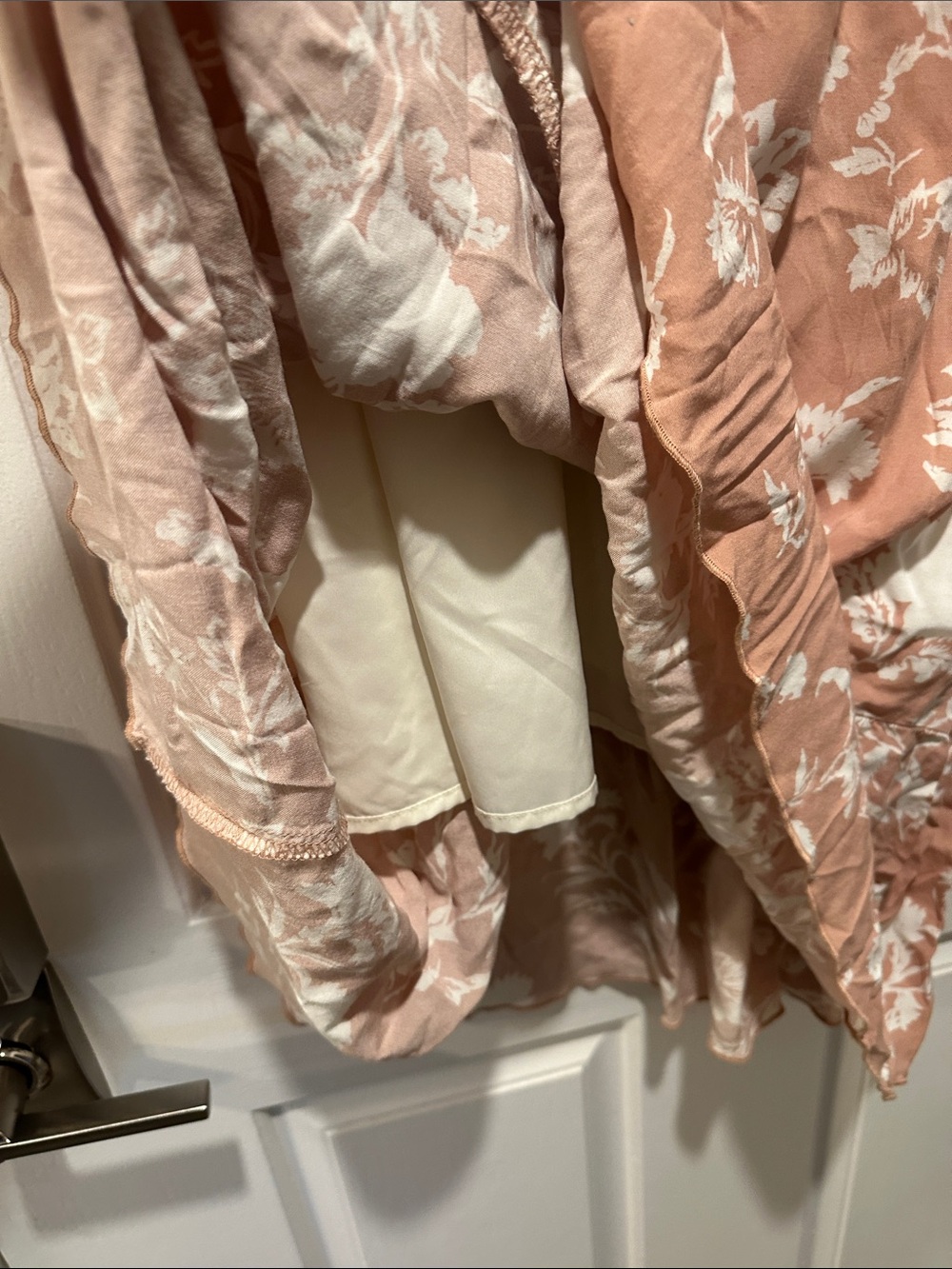 Maurices Dusty Rose Floral Midi Dress size Large - Picture 3 of 6